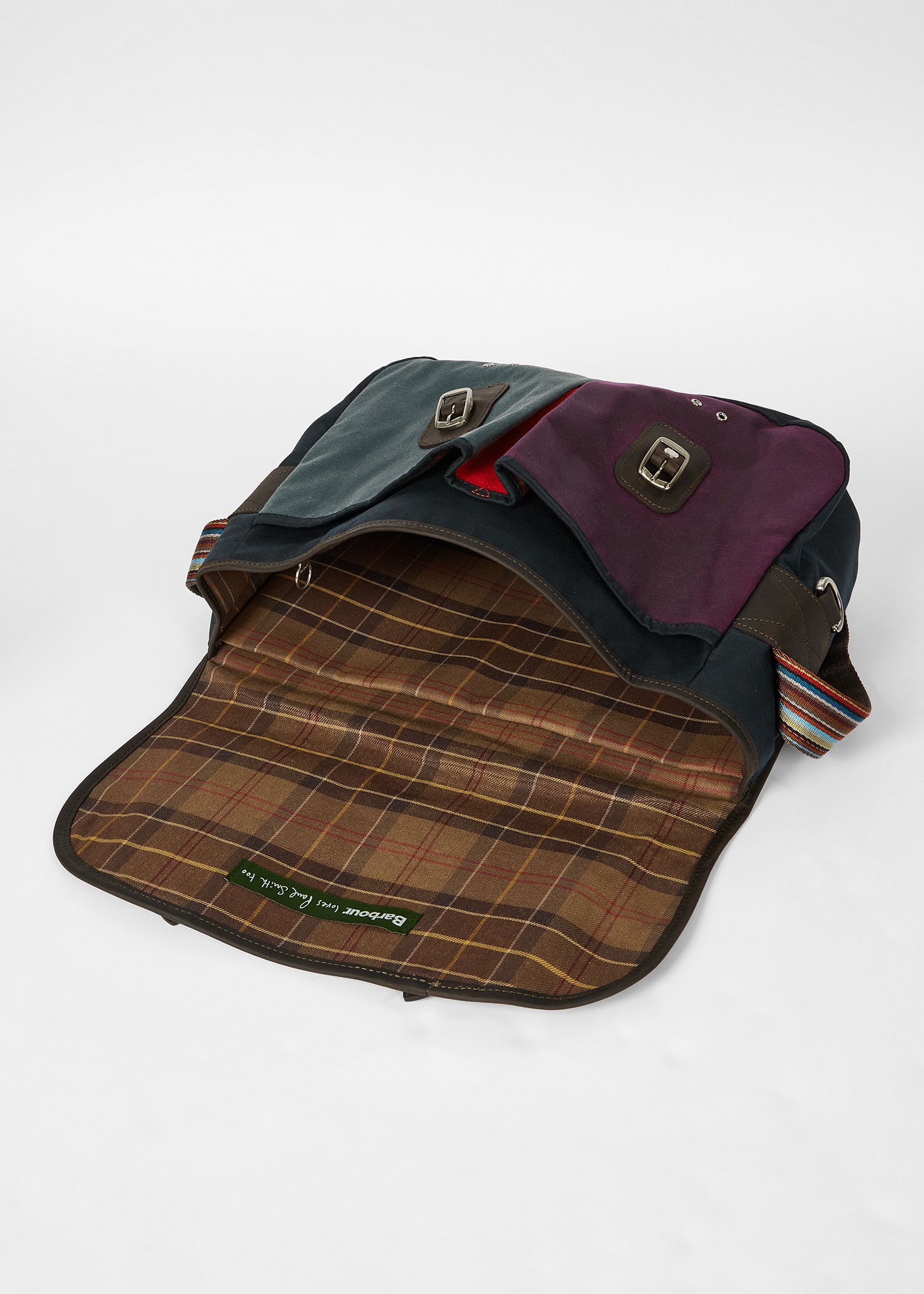 Paul Smith loves Barbour - Night Sky Wax Tarras Bag - 7