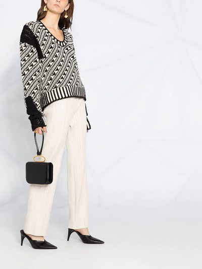 Jil Sander geometric pattern jumper outlook