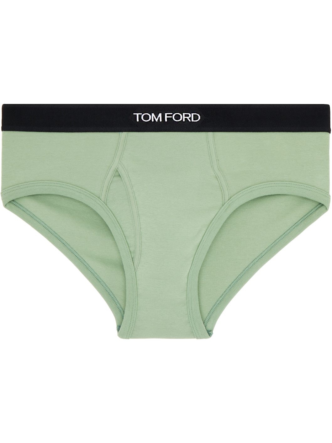 Green Cotton Briefs - 1