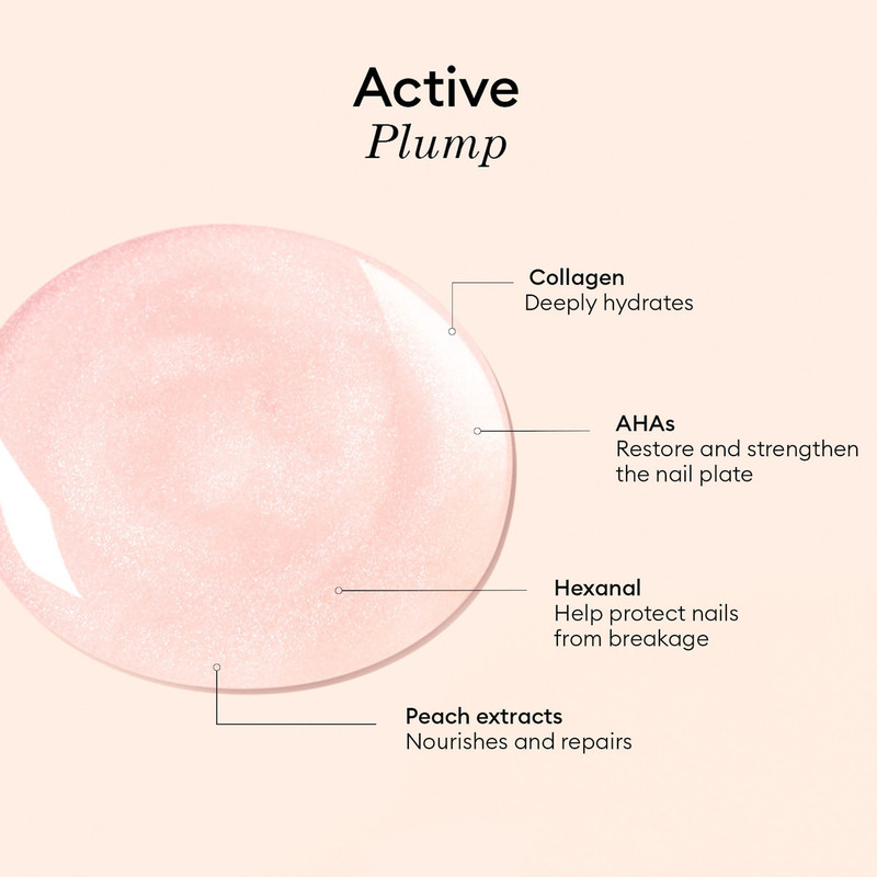 Active Plump Pink Glazed, Plumping & Collagen Infused Treatment Nail Polish 5