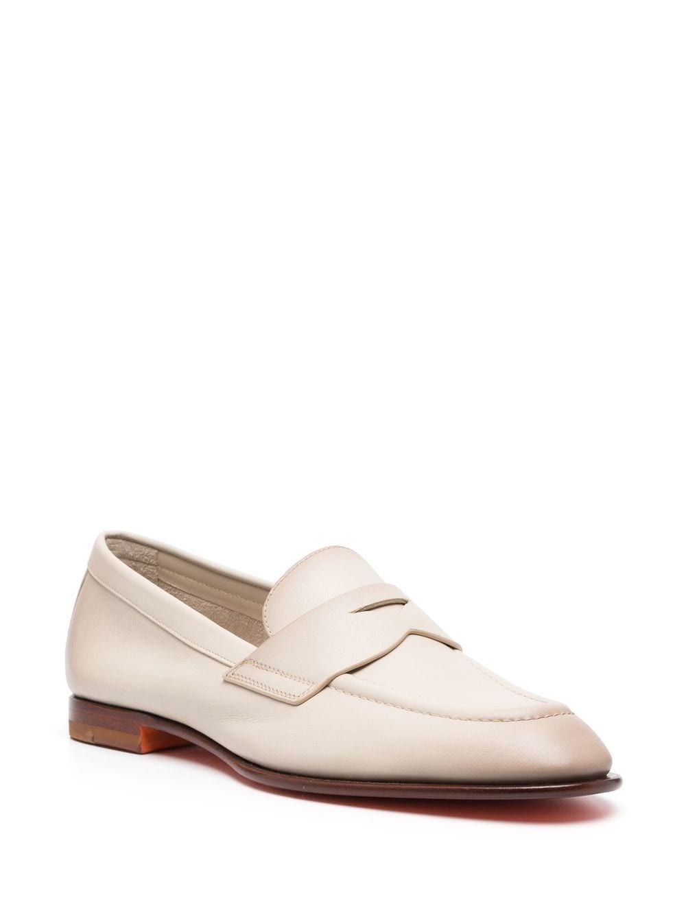 leather penny loafers - 2