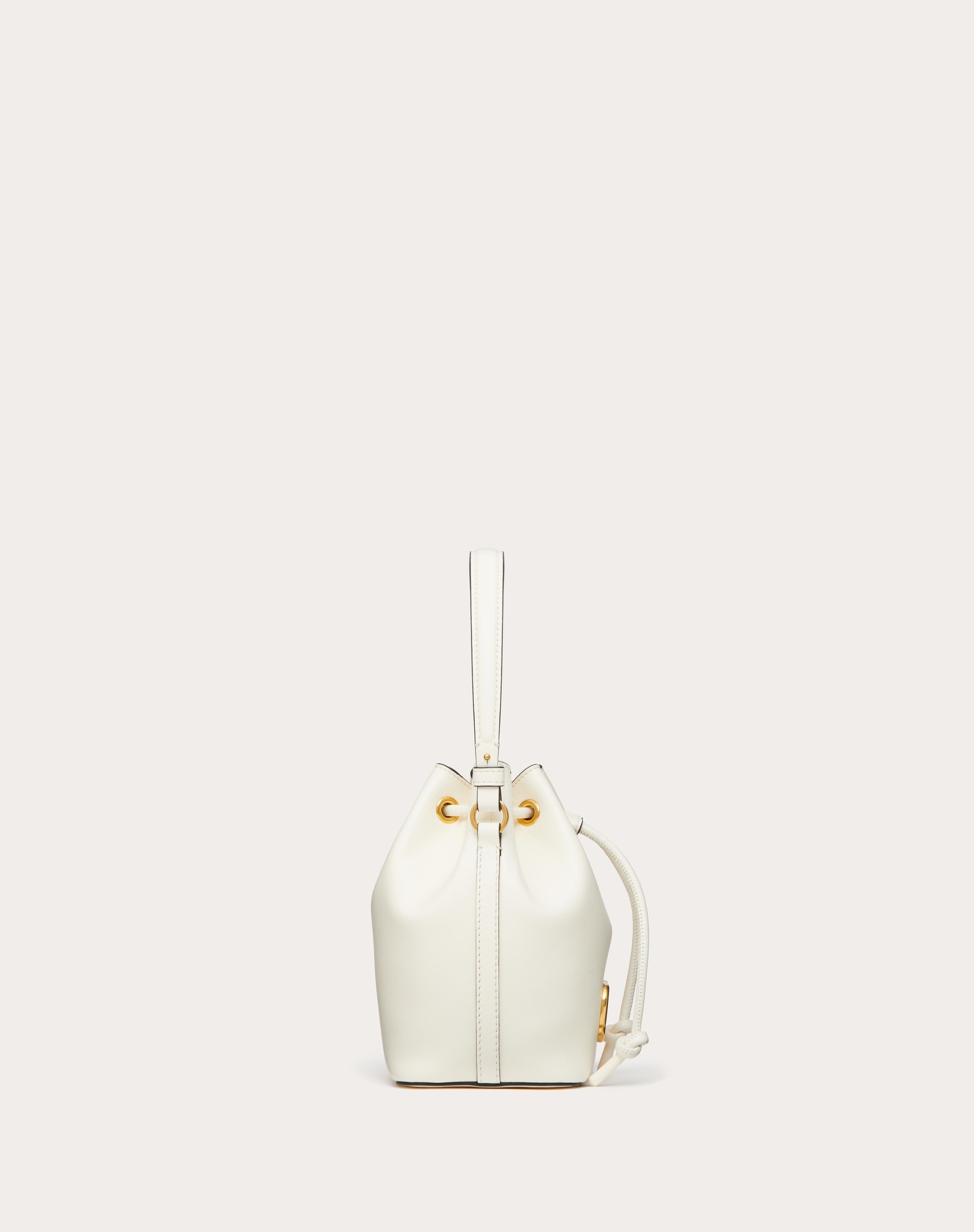 MINI VLOGO SIGNATURE BUCKET BAG IN NAPPA LEATHER - 4