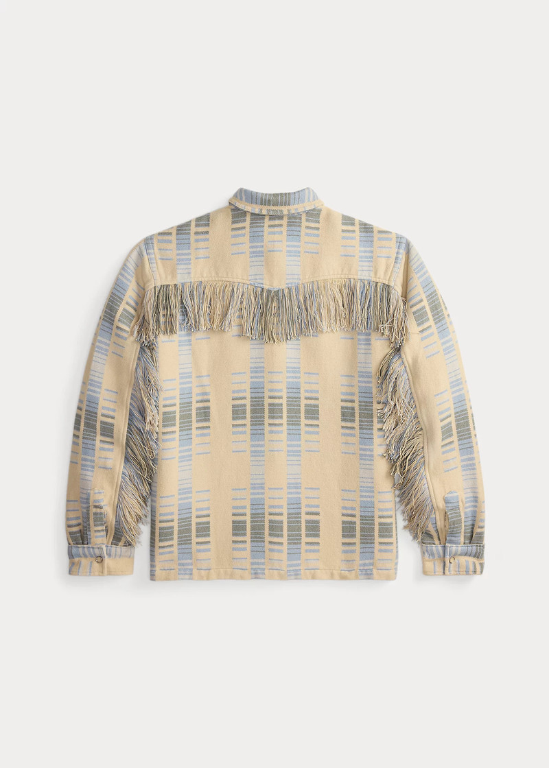 RRL by Ralph Lauren Fringe Jacquard Overshirt outlook