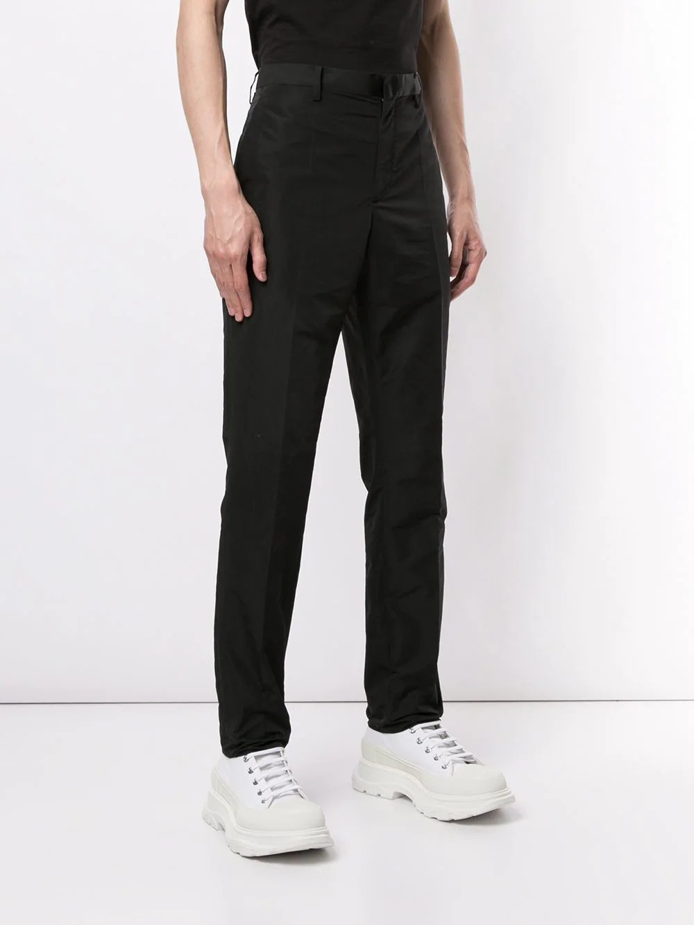 high-waisted tailored trousers - 3