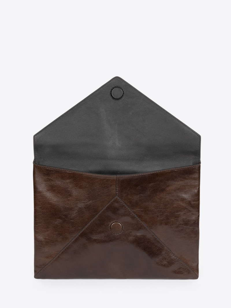 LARGE LEATHER ENVELOPE POUCH 3
