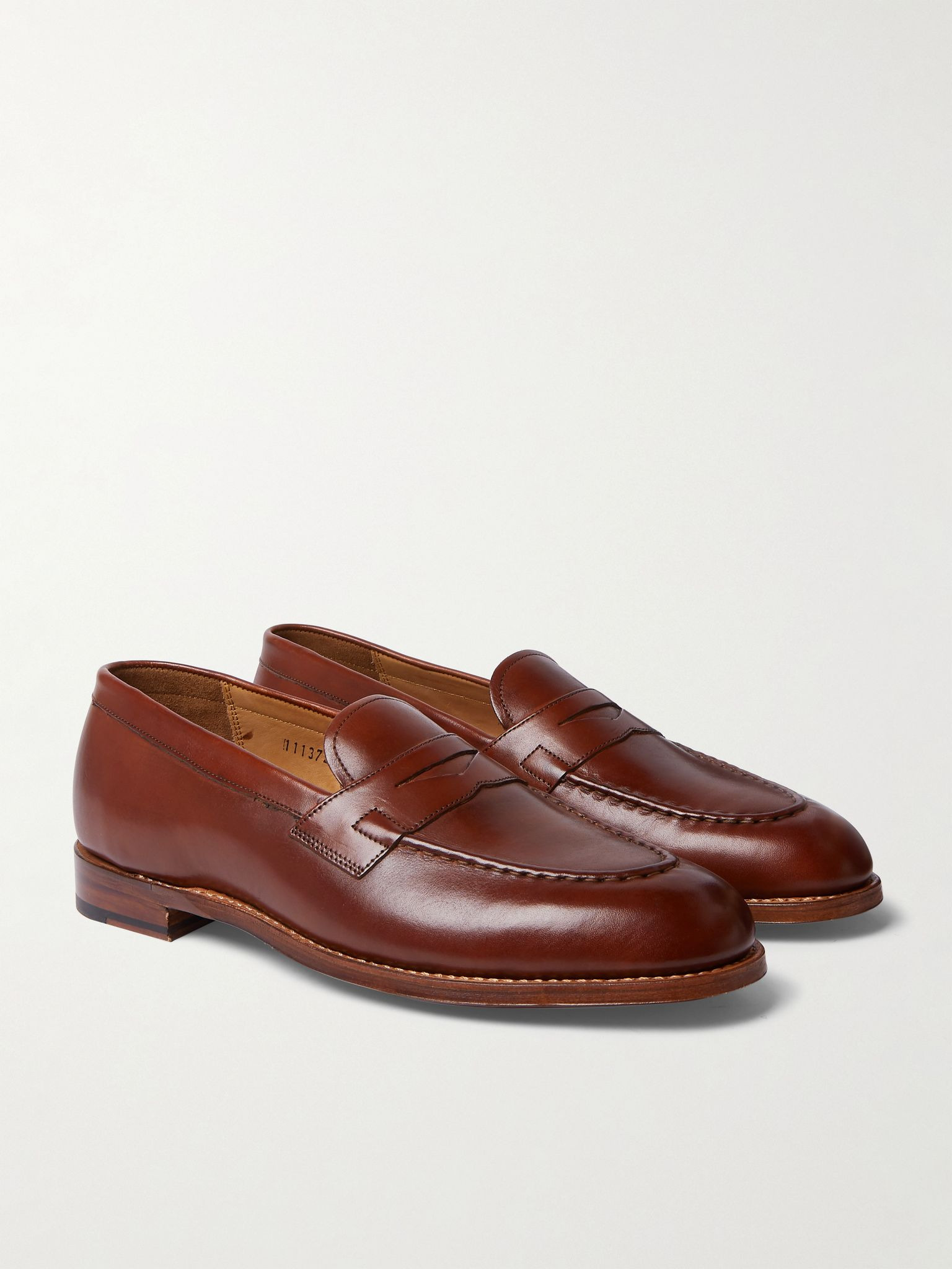 Lloyd Leather Penny Loafers Brown - 4