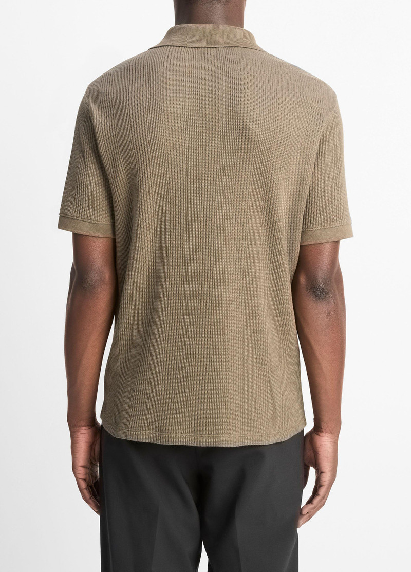 Vince Variegated Pima Cotton Polo Shirt outlook