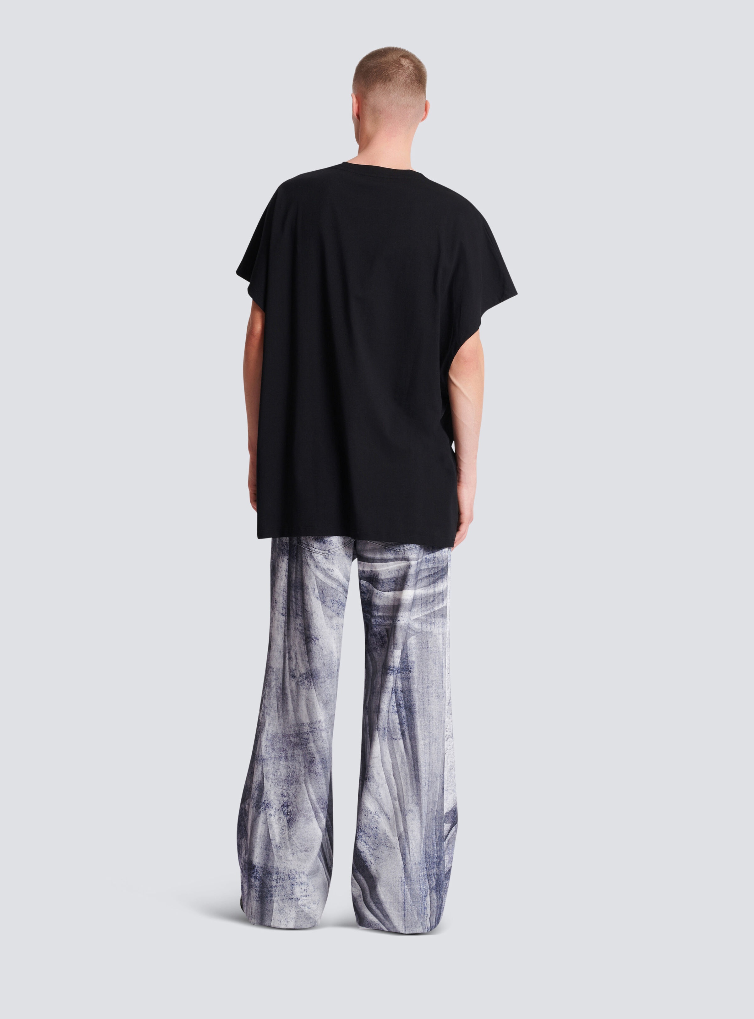 Boxy fit statue print T-shirt - 4