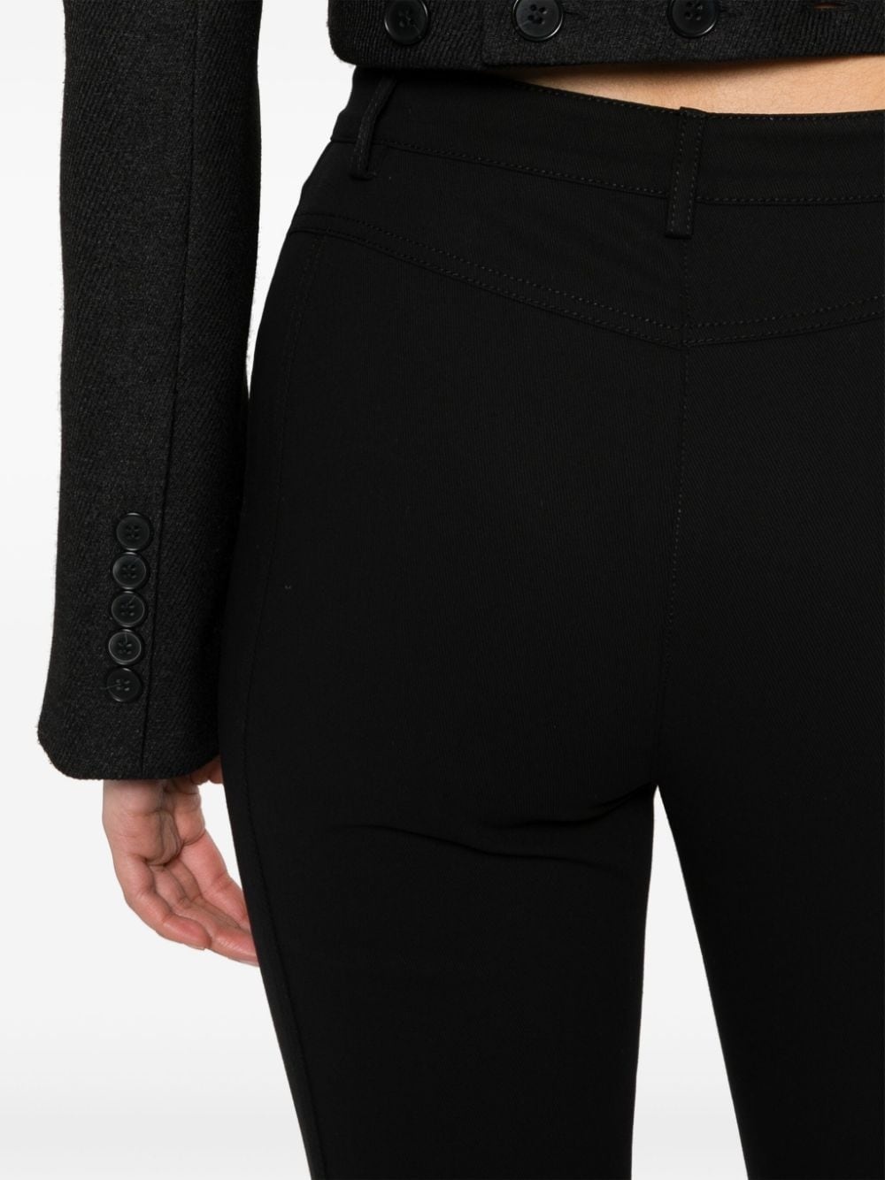 high-waisted tailored trousers - 5