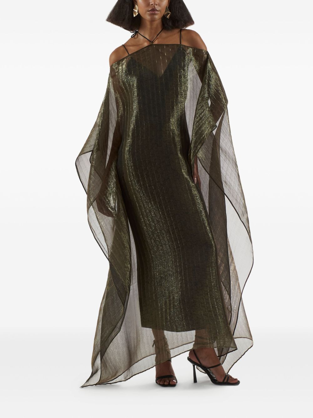 Sza Sza metallic pleated dress - 2
