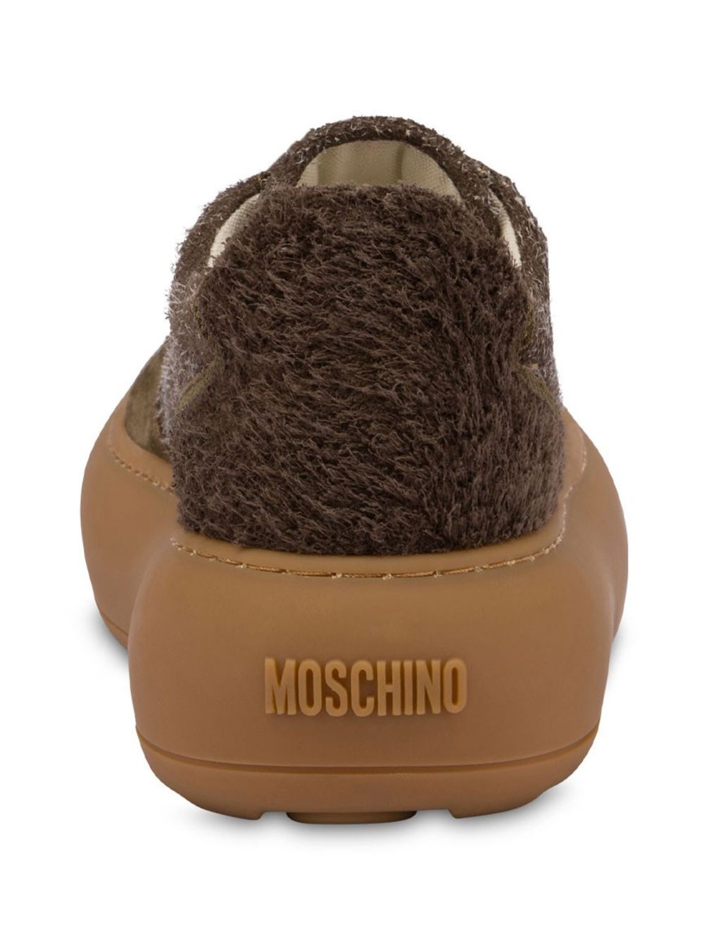 faux-fur sneakers - 3