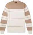 Striped Cotton and Silk-Blend Sweater - 5