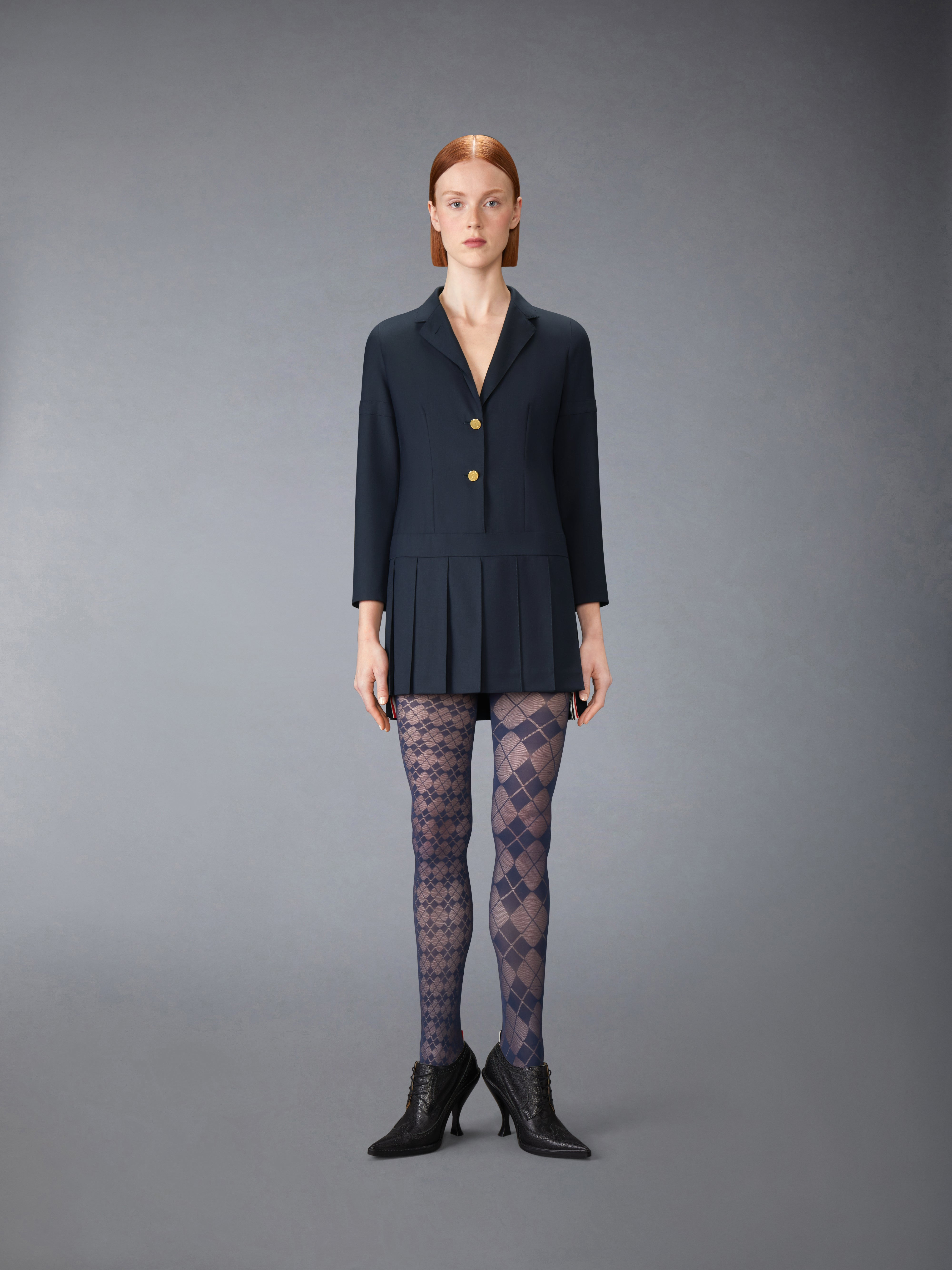 SUPER 120'S TWILL SPORTCOAT MINI DRESS - 2