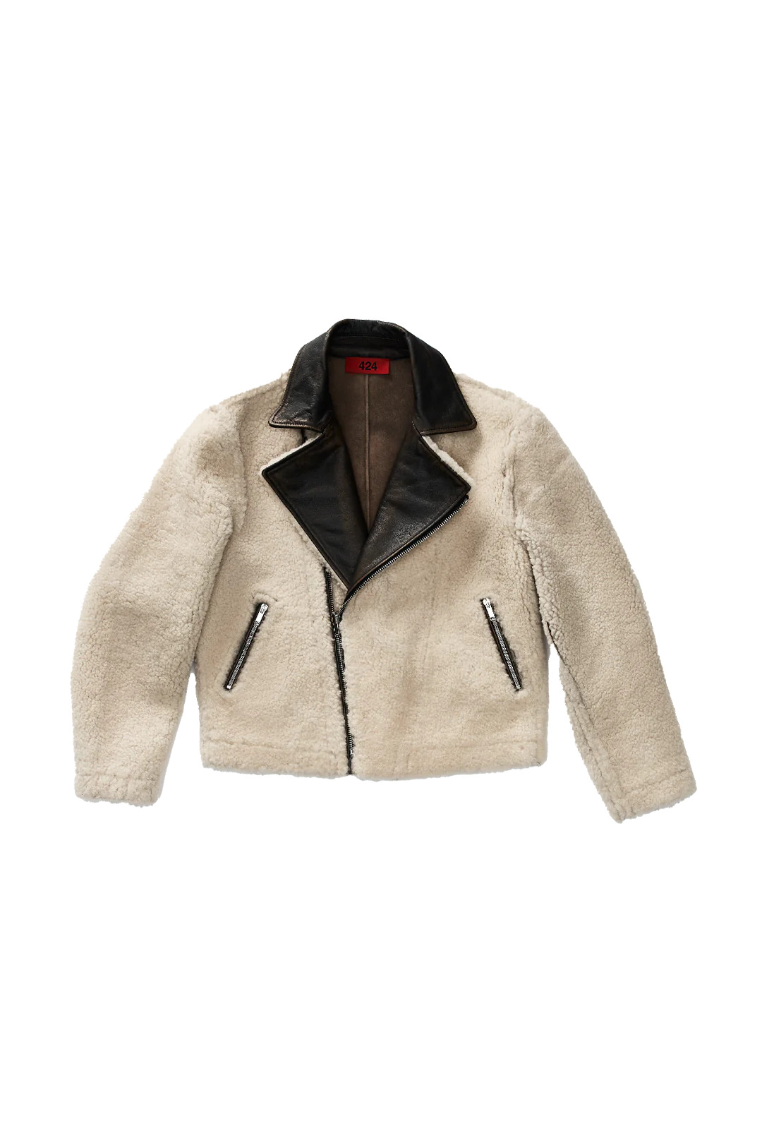 424 Reversible Shearling Biker Jacket - 1