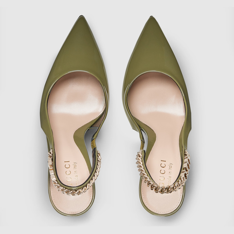 GUCCI Gucci Signoria slingback pump outlook