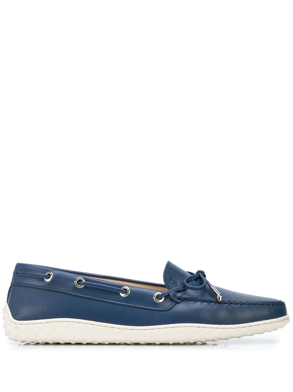 lace-up leather loafers - 1