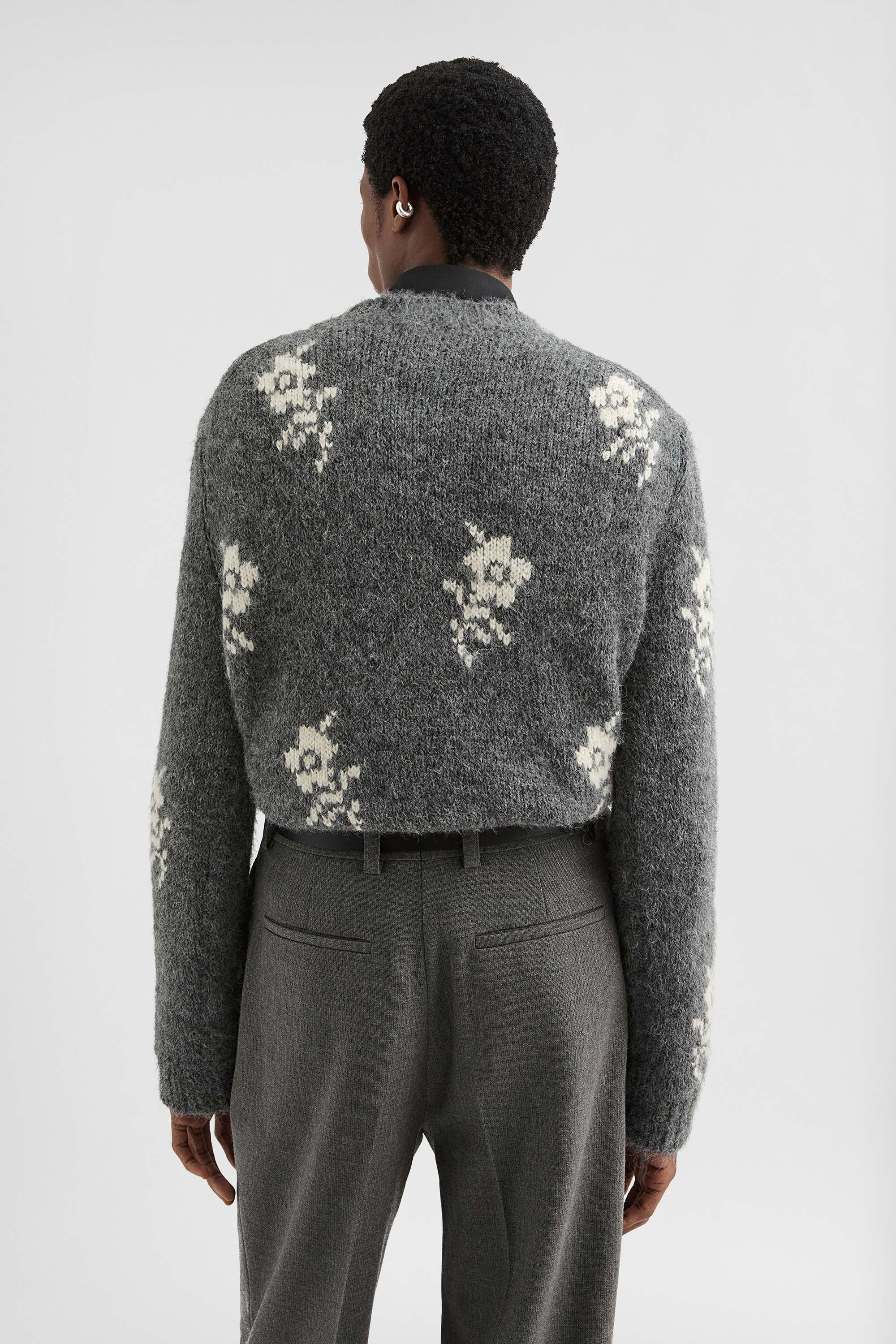 Wool Blend Crew-Neck Sweater - 2