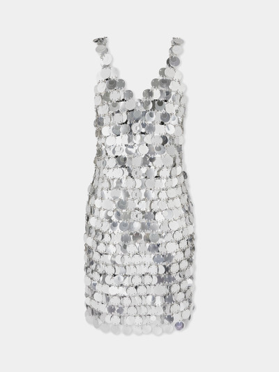 Paco Rabanne SILVER SPARKLE DISCS DRESS outlook