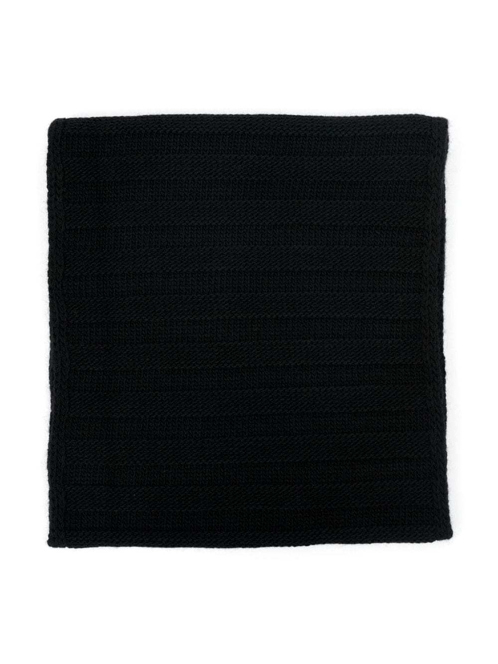 knitted wool blend scarf - 2