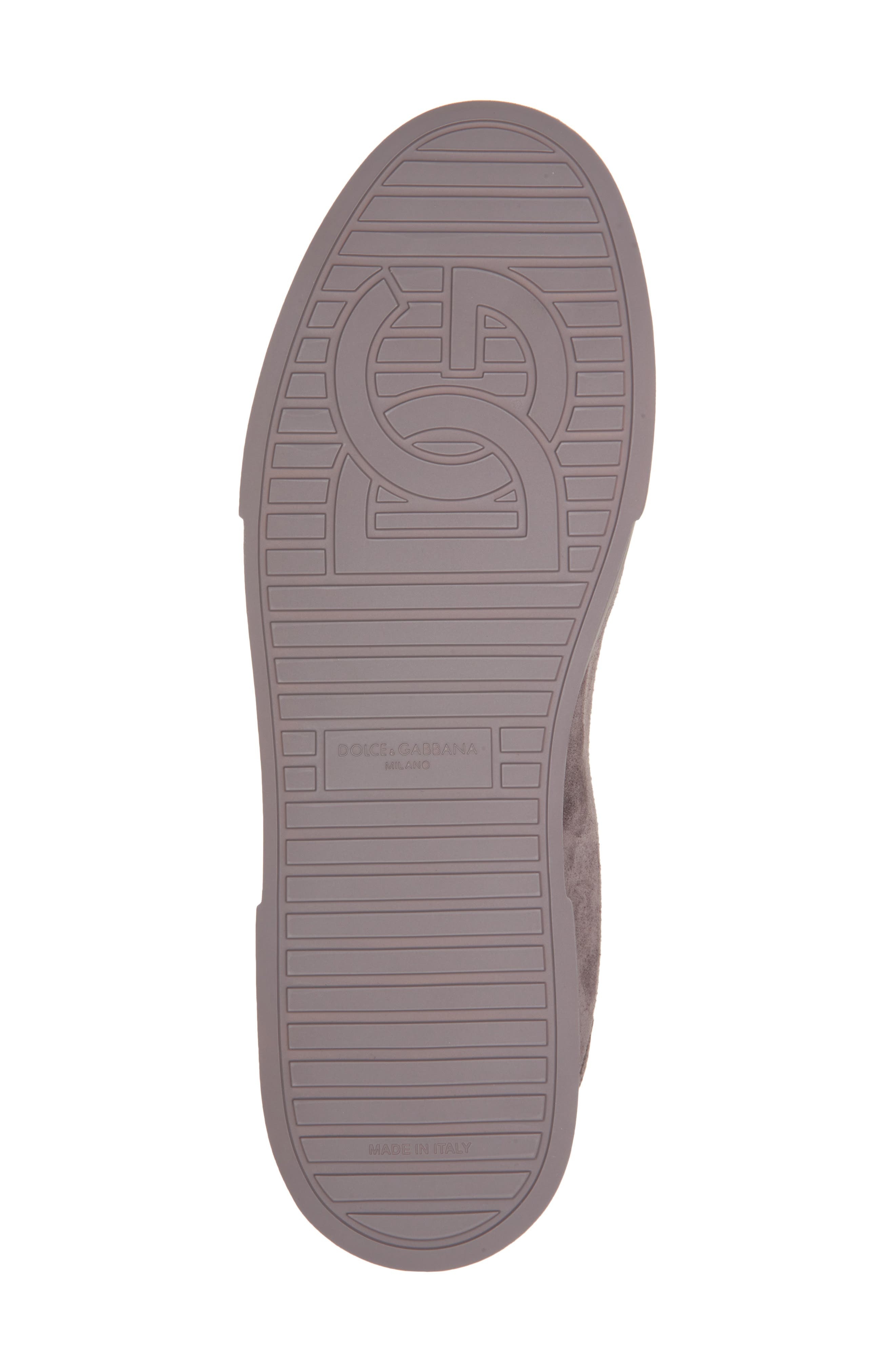 Dolce&Gabbana Perforated Logo Low Top Sneaker in 80730-Grigio Piombo at Nordstrom - 6