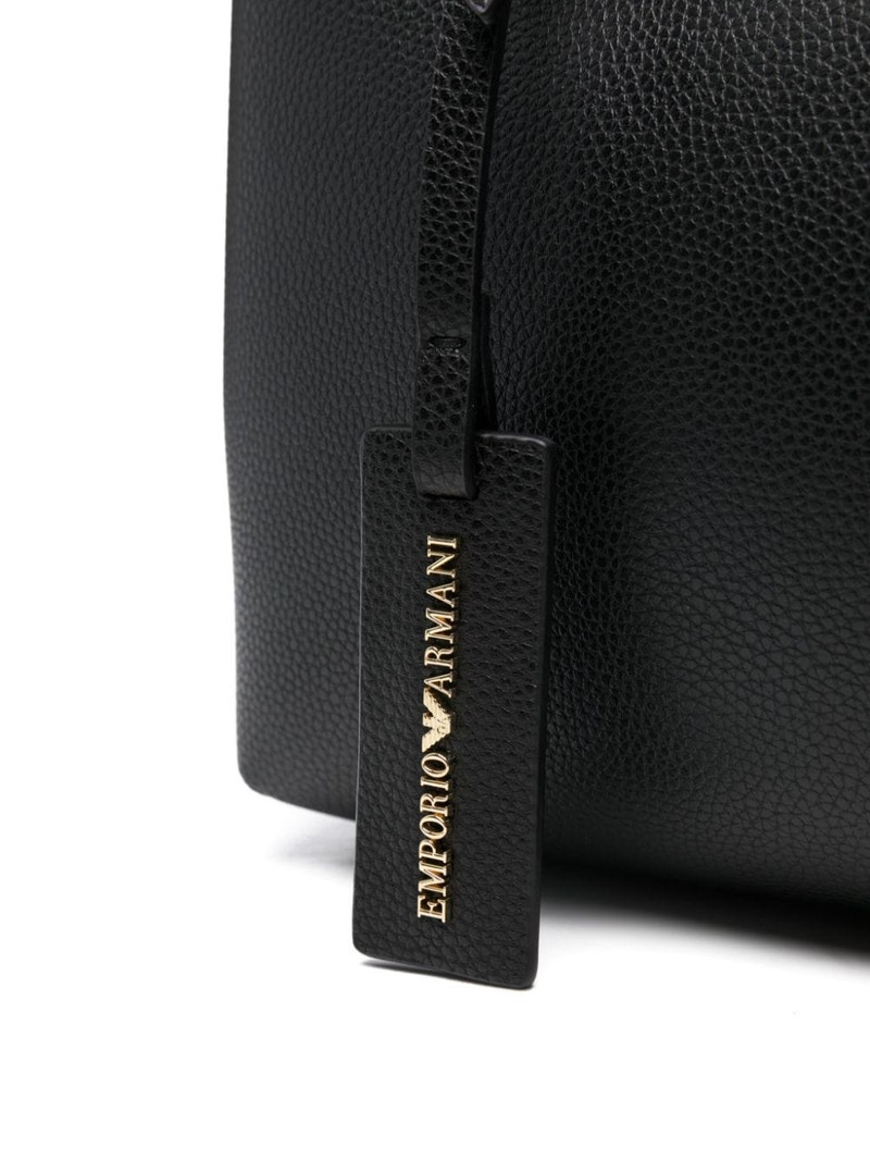 logo-debossed tote bag 4