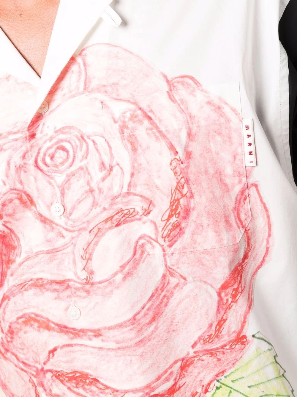 rose-print bowling shirt - 5