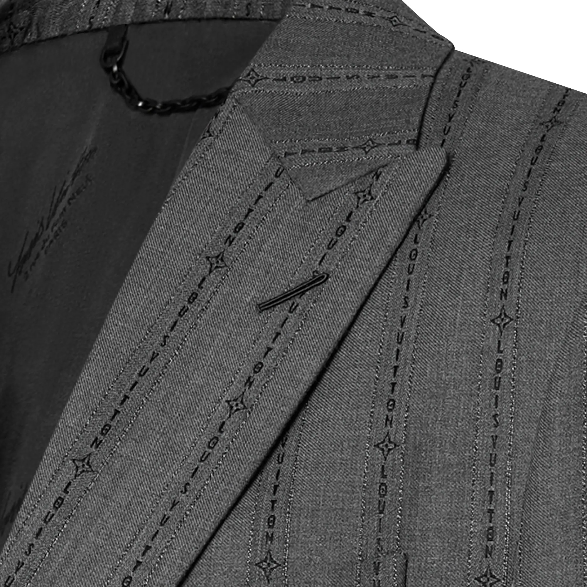 Single-Breasted Wool Pont Neuf Cutaway Jacket - 3
