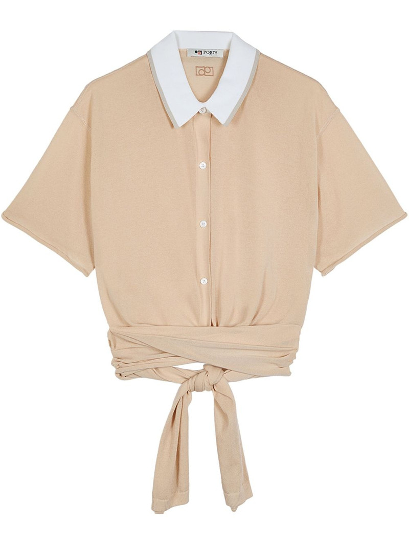 wrap polo top 1