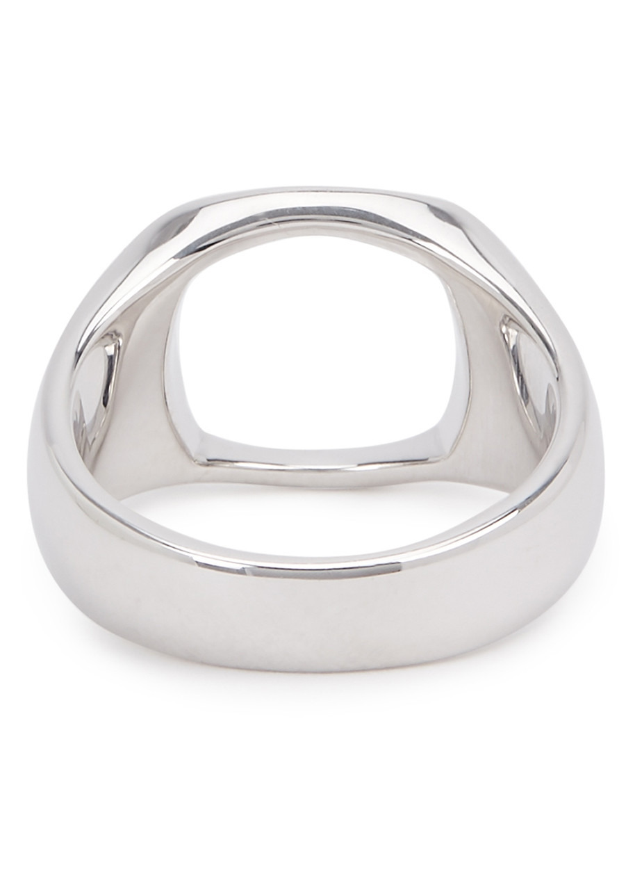 Cushion Open sterling silver ring - 3