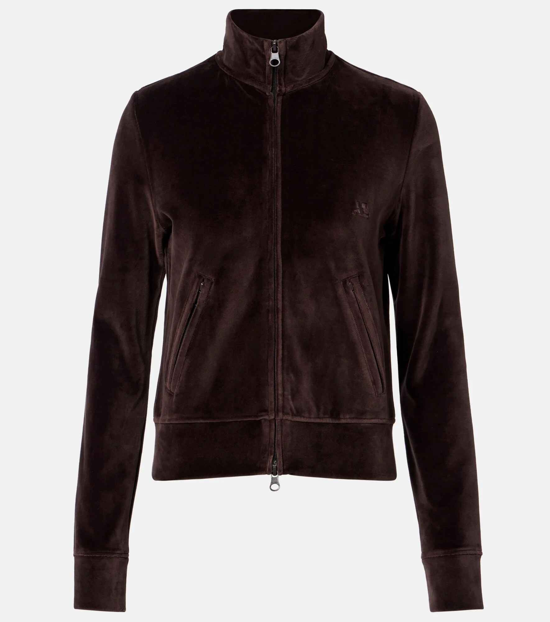 Cotton-blend velvet track jacket - 1