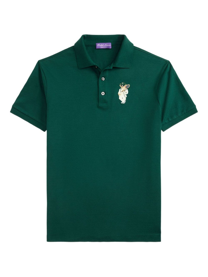 embroidered-logo polo shirt 1