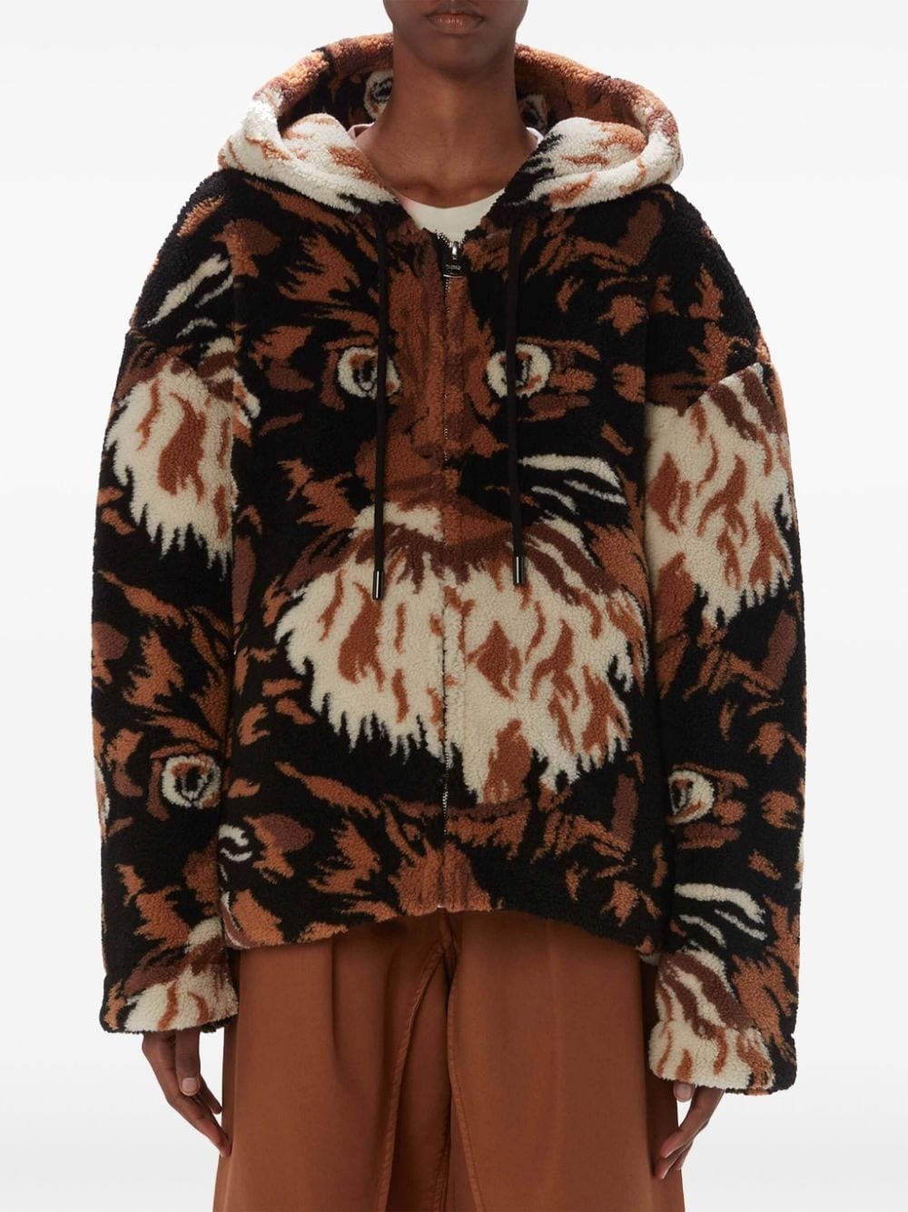 faux-fur hooded jacket - 3