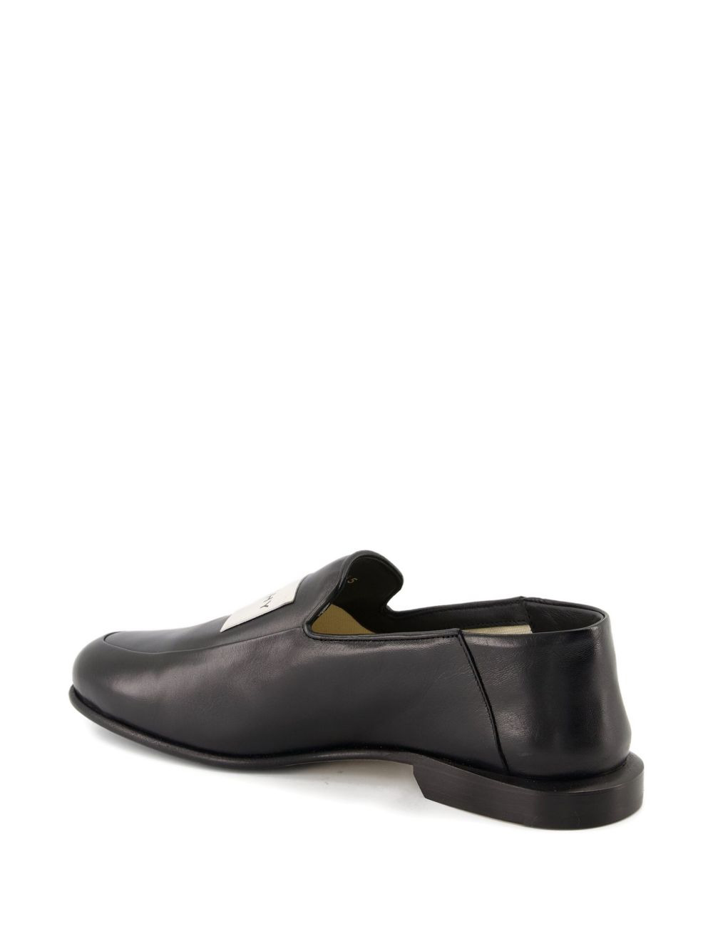 label-plaque loafers - 5