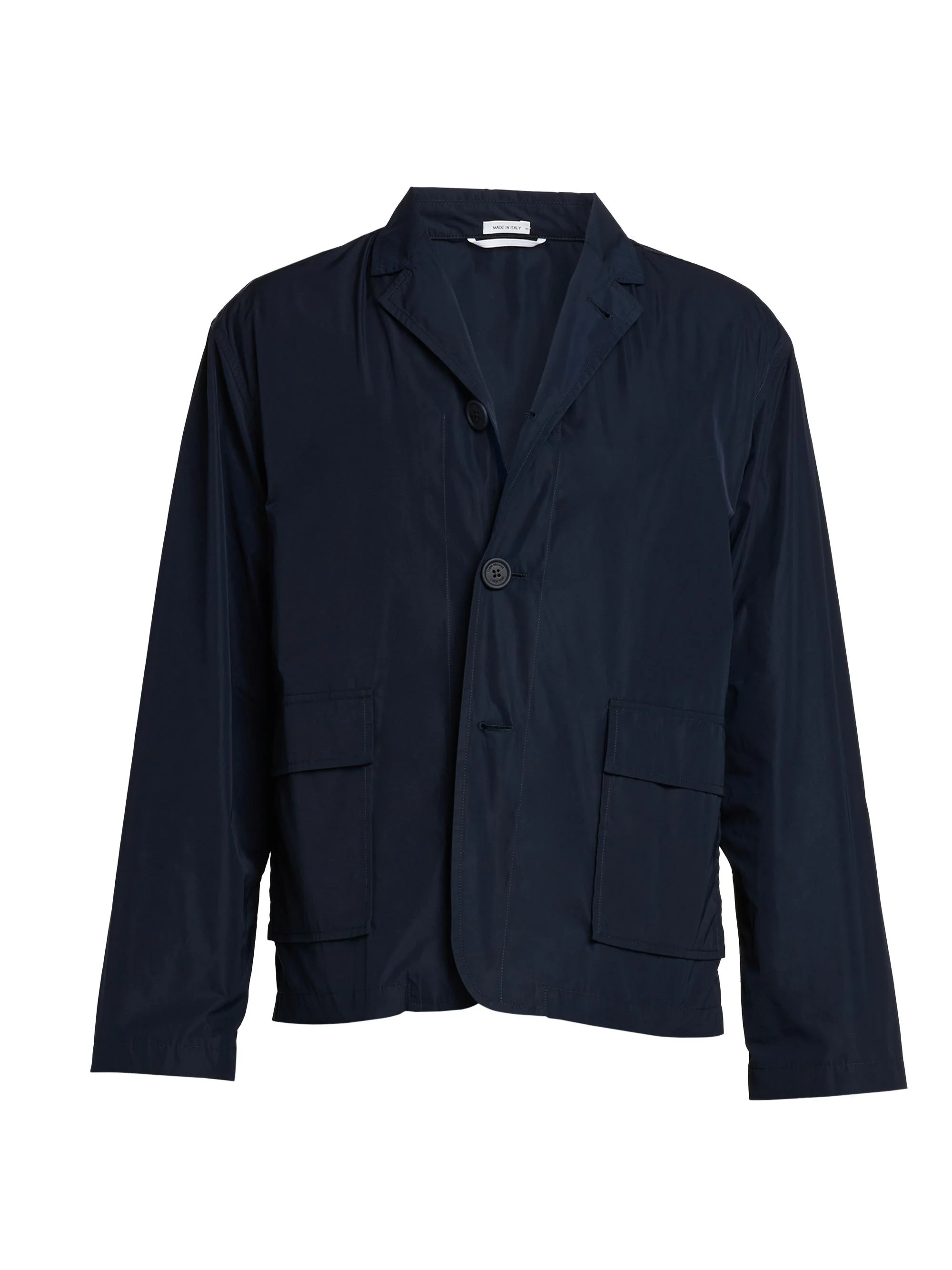 Men's Engineered 4 Bar Classic Loopback Jersey Zip-Front Hoodie - Navy - 1