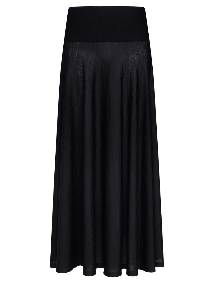 Alaïa Merino Wool Maxi Skirt Clothing - 1