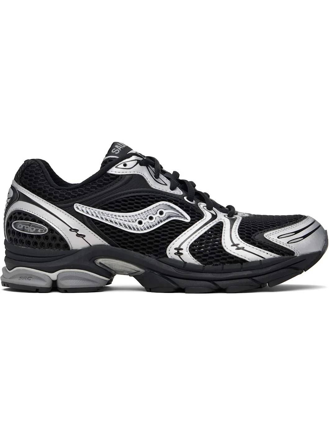 Black & Silver ProGrid Triumph 4 Sneakers - 1