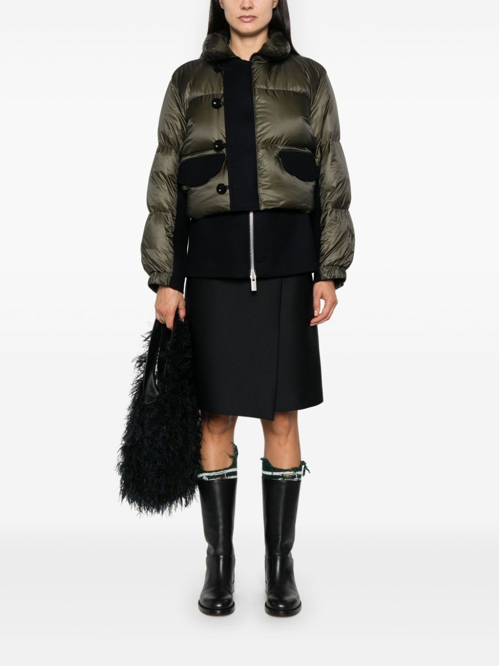 layered puffer jacket - 2