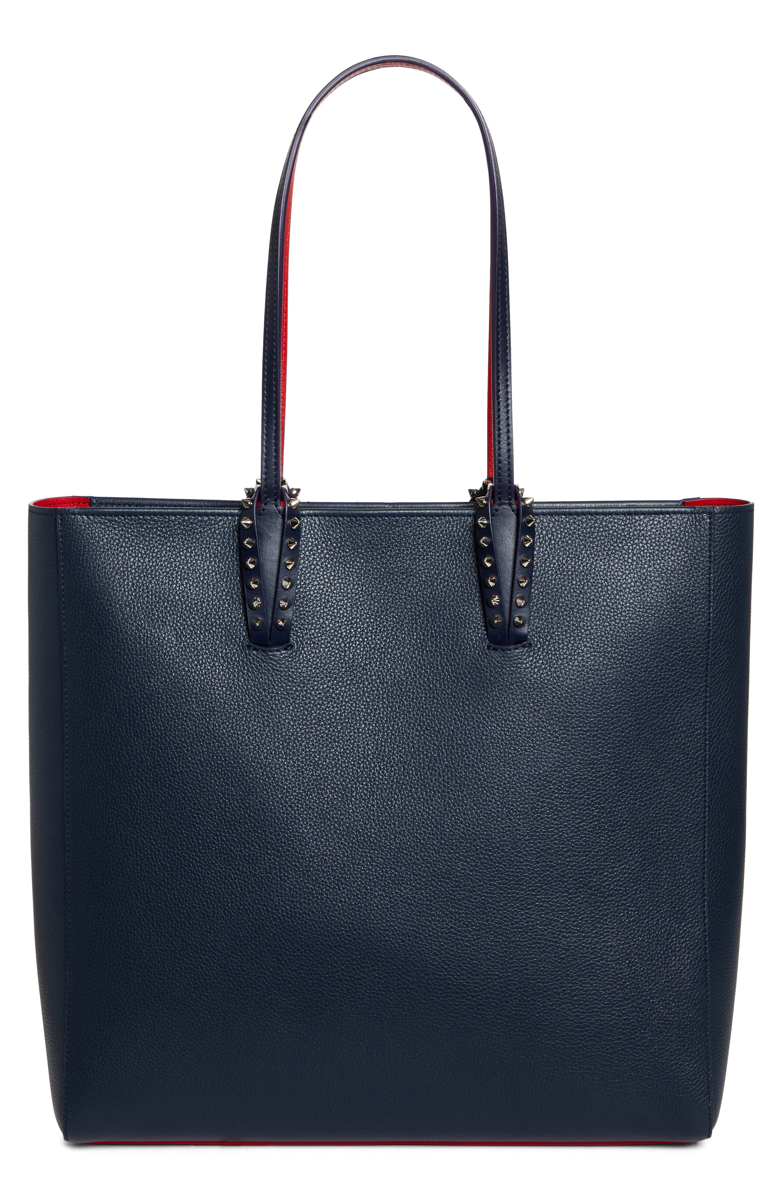 Christian Louboutin Cabata Soft Calfskin Leather Tote Bag in Zaffiro/Silver at Nordstrom - 4