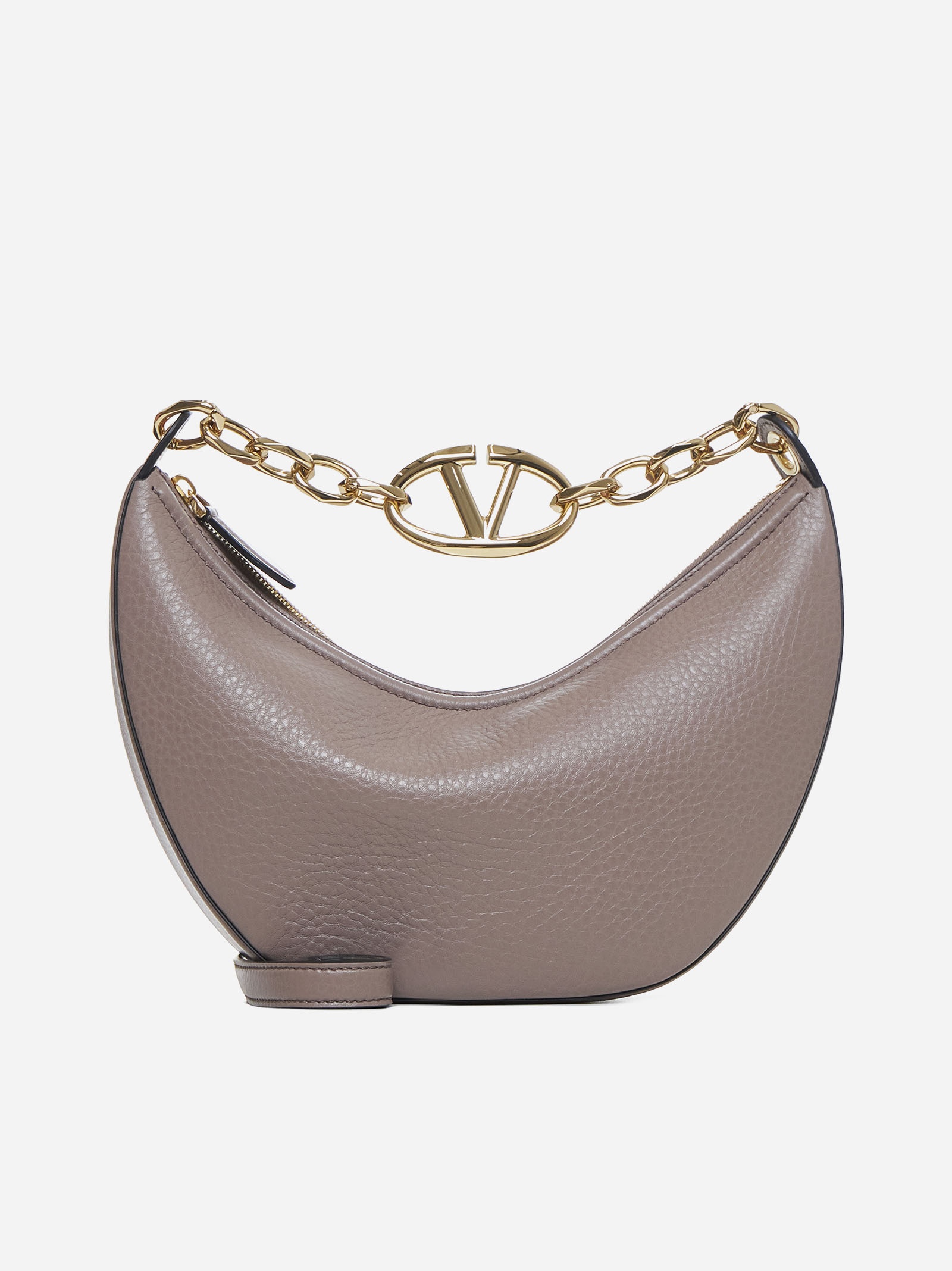 VLogo Moon small leather bag - 1