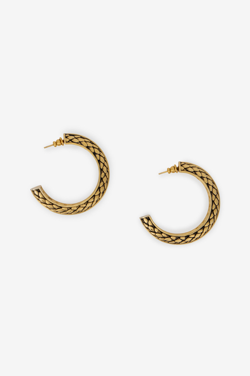 Gold Serpentine Earrings 1