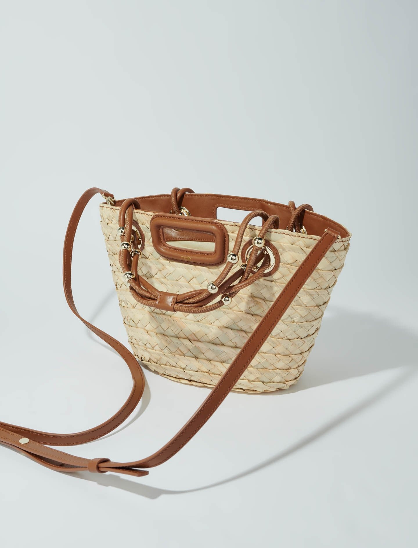 Mini woven basket bag - 5