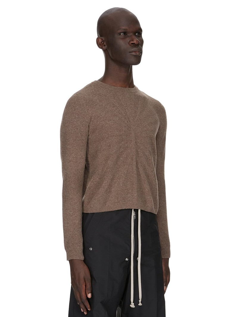 Moncler + Rick Owens Gray Biker Level Round Neck Sweater 8
