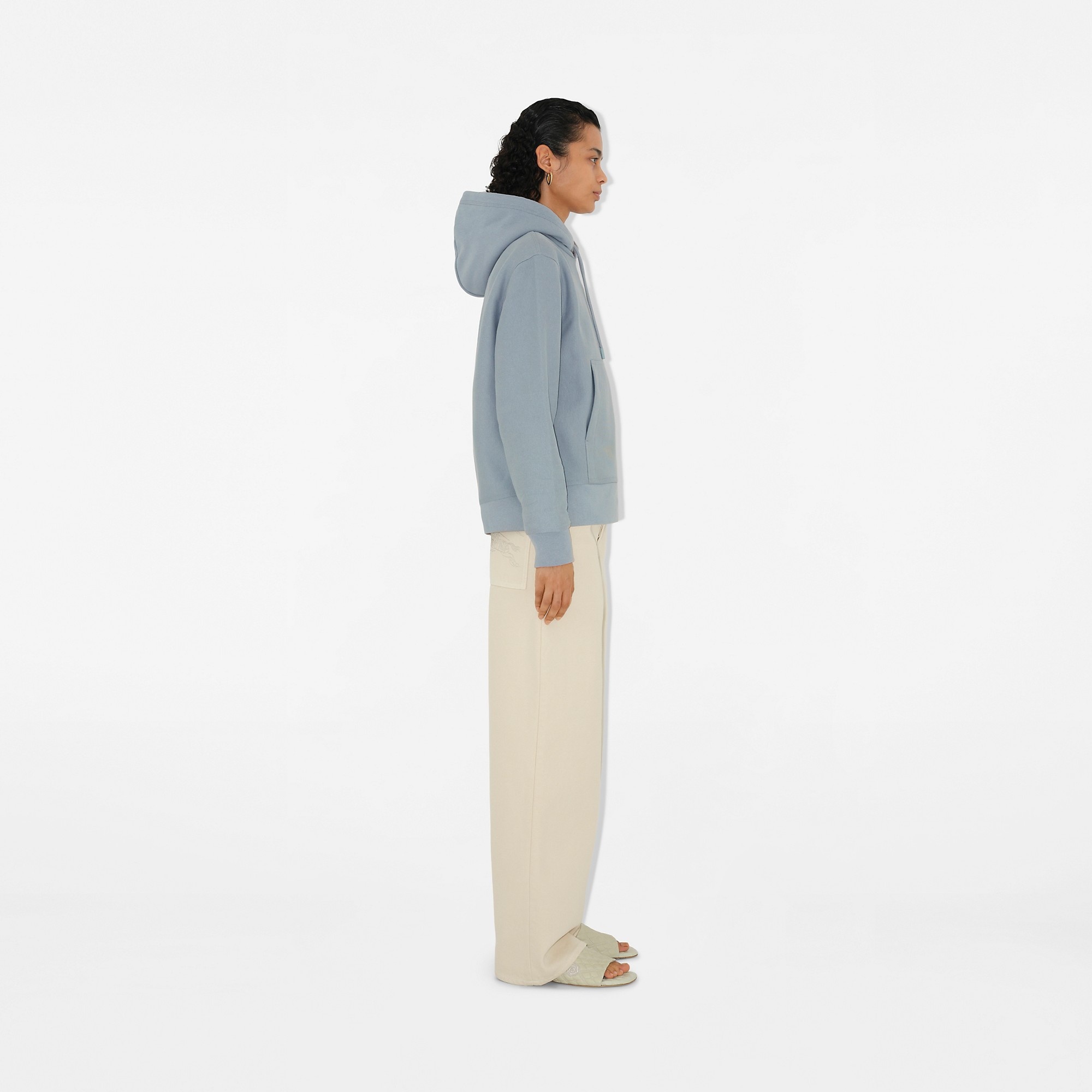 Logo Cotton Blend Hoodie - 3