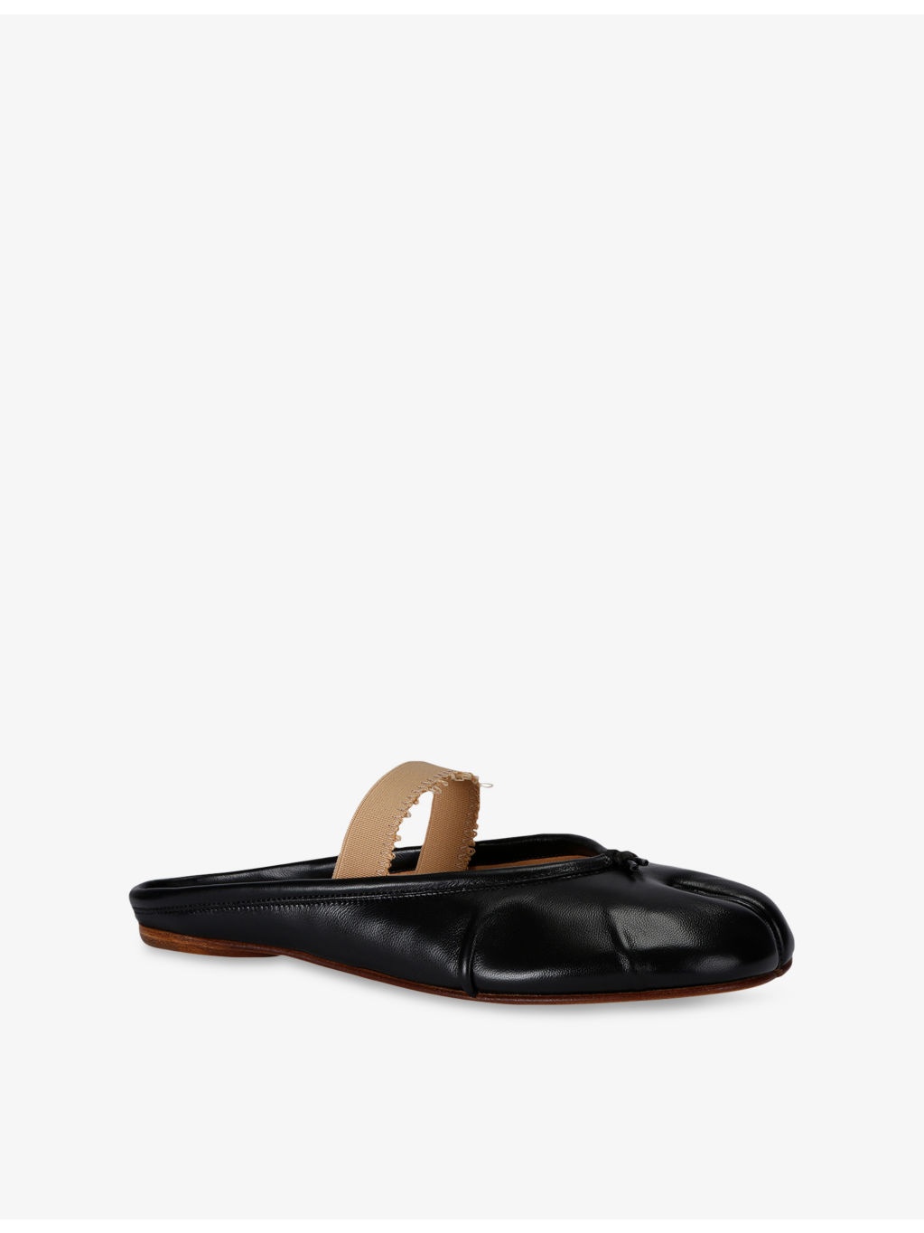Tabi Split-Toe Band Leather Ballet Flats - 3
