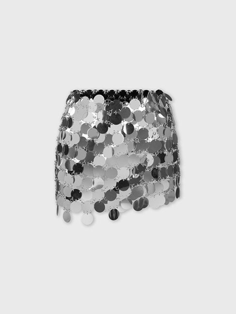 THE SILVER SPARKLE DISCS SKIRT - 1