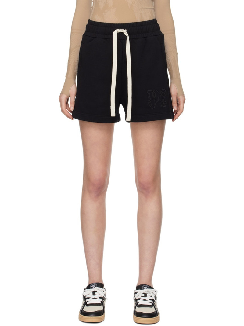 Black Monogram Shorts 1