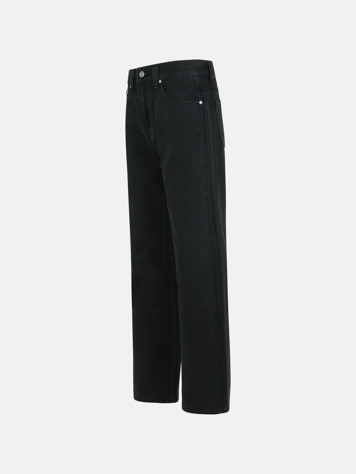 'BONNIE' BLACK COTTON JEANS - 2