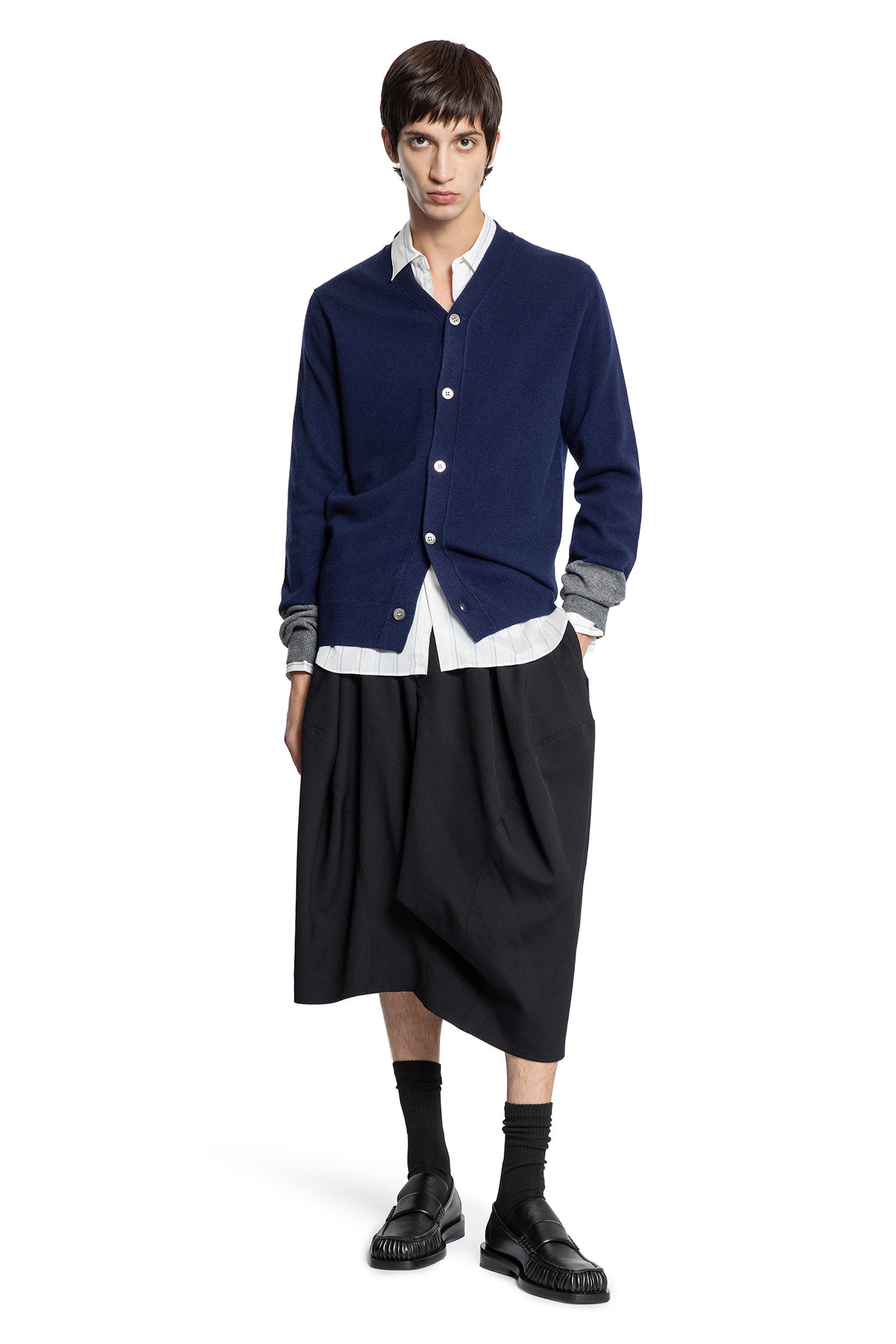 Pinstriped-Cupro-Satin-Pocket-Shirt - 4