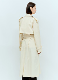 Burberry Long Gabardine Trench Coat | lncc | REVERSIBLE