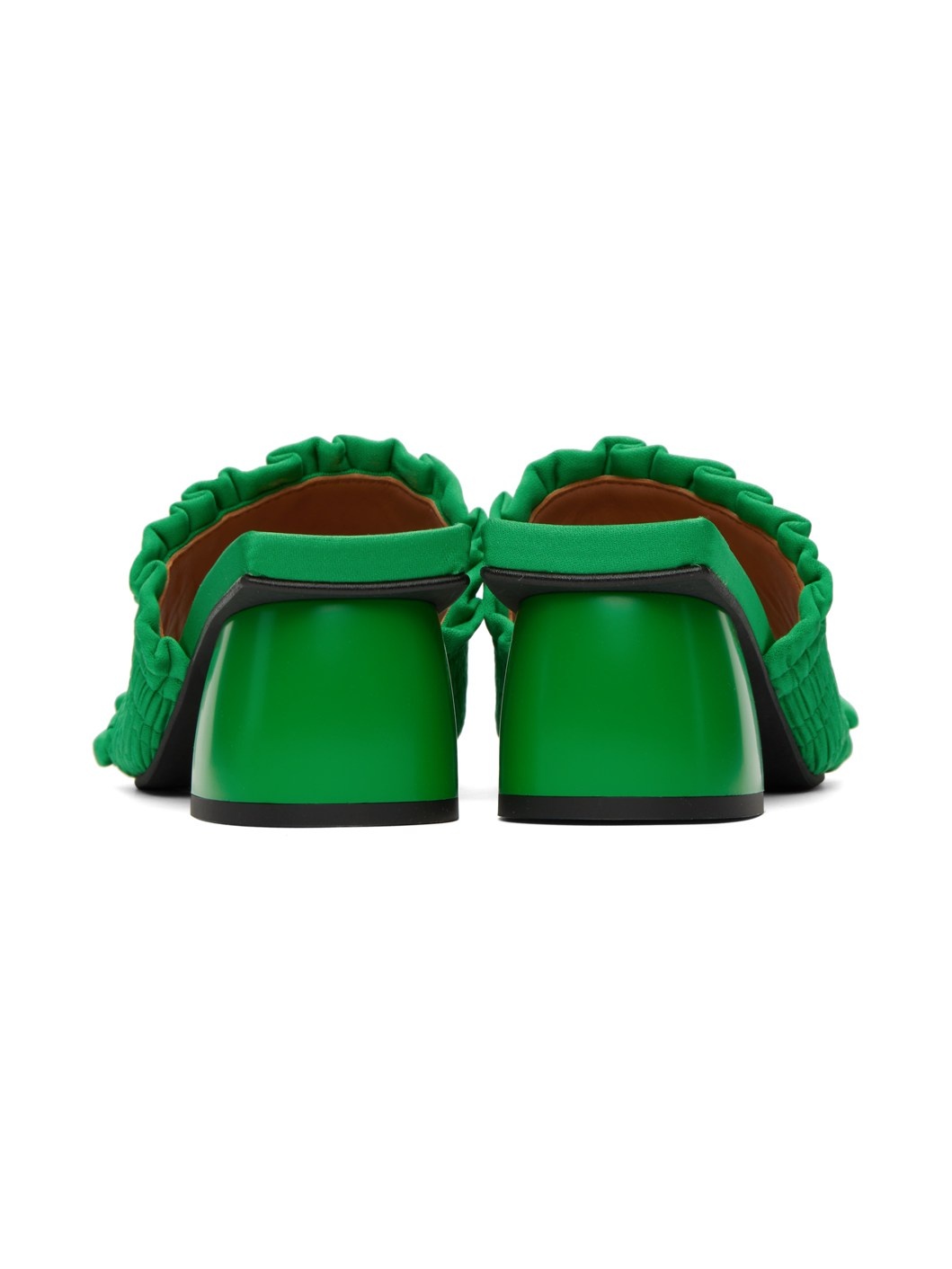 Green Smock Mules - 2
